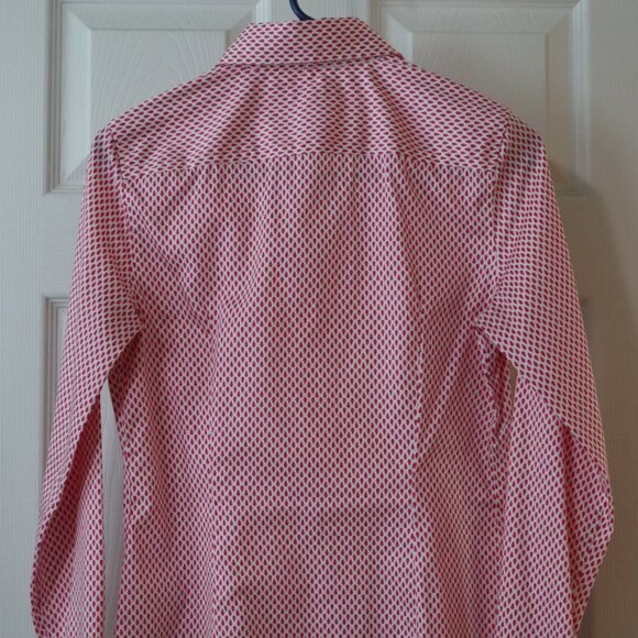Banana Republic | Pink Rain Drops Shirt, Size 4 - Picture 7 of 7